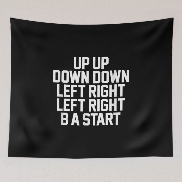 Item preview, Up Up Down Down Left Right B A Start Retro Game Cheat Codes  designed and sold by laurenm233.