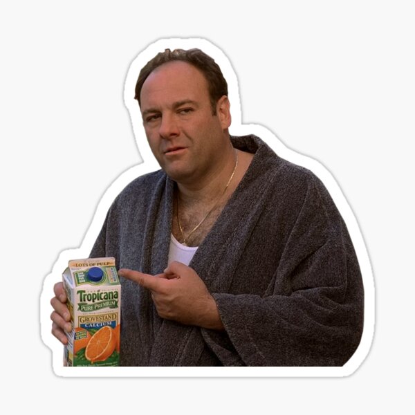 Tony Soprano Some Pulp Sticker