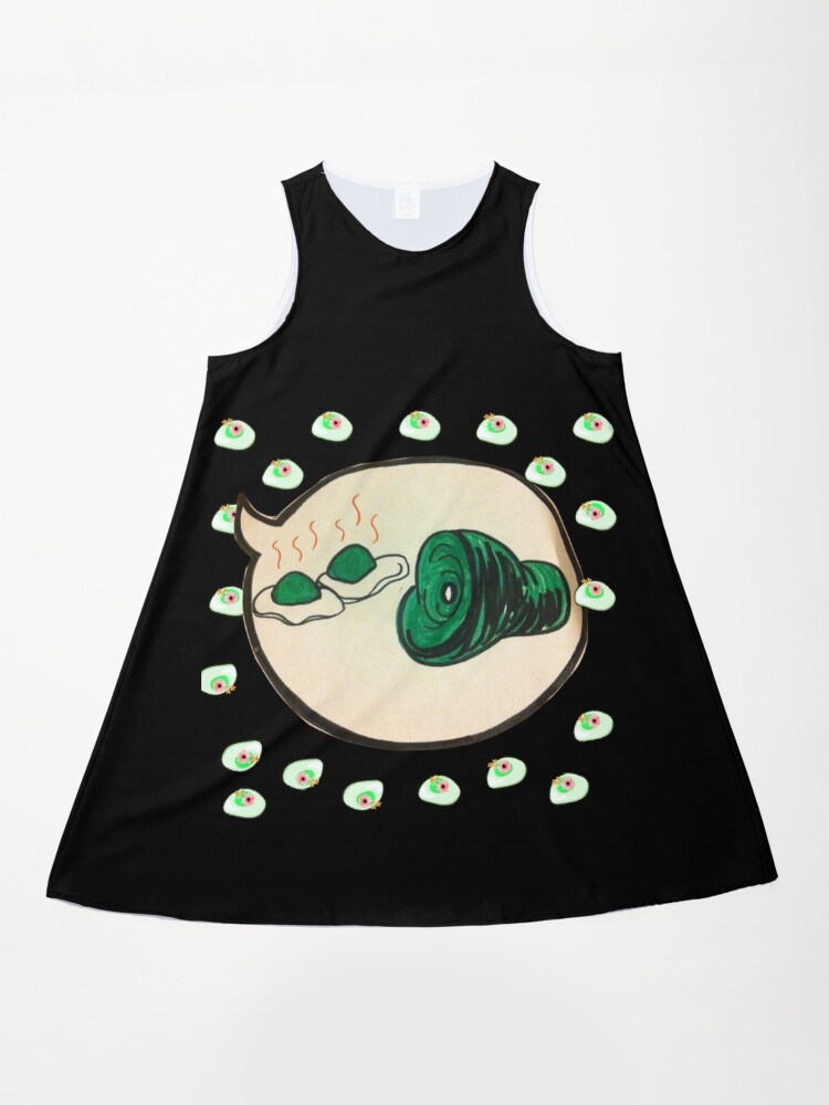 Ham and green eggs " A-Line Dress for Sale by sizamix | Redbubble Ham and green eggs " A-Line Dress for Sale by sizamix | Redbubble