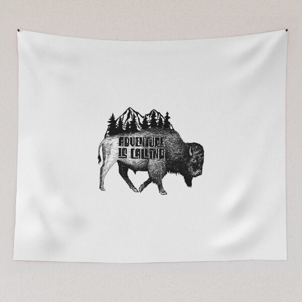 Item preview, wilderness adventures, bison designed and sold by landscapeworlds.