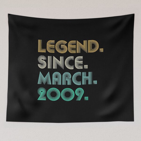 Item preview, 13 Years Old Gifts Legend Since March 2009 13th Birthday  designed and sold by laurenm233.