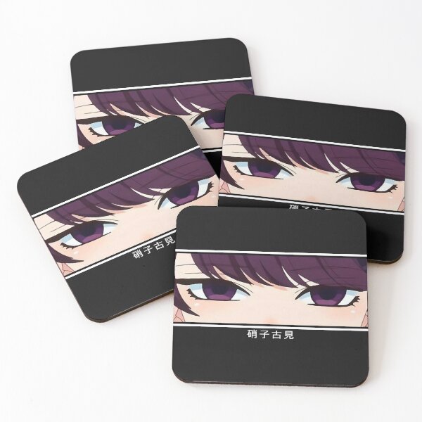 Item preview, Komi Shouko Eyes Short White Kanji  designed and sold by GeorgeLeeson.