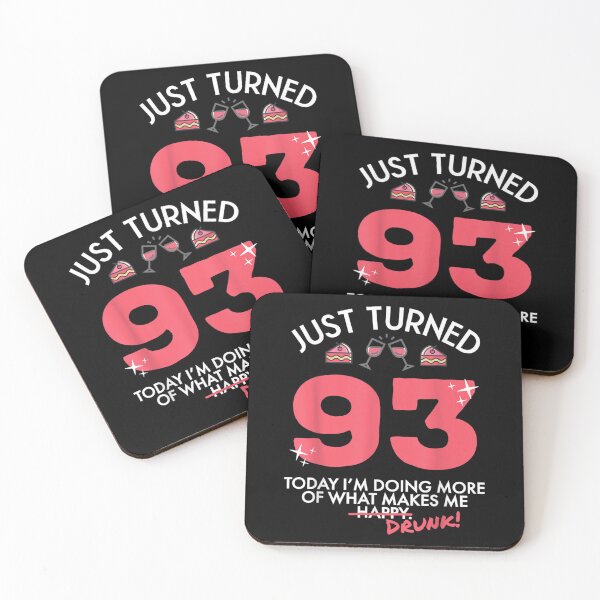 Item preview, Just Turned 93 Wine Drinking 93rd Birthday Drunk Gag Gift  designed and sold by laurenm233.