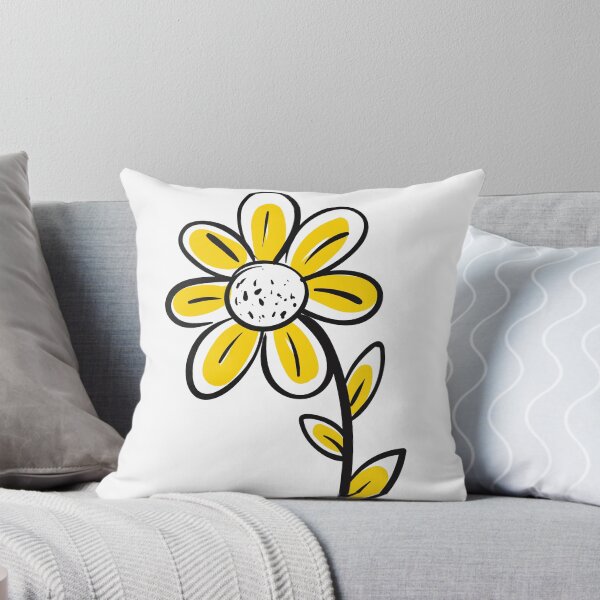 Aperçu de l'œuvre Illustration de jolie fleur jaune créée et vendue par Floralsharry.