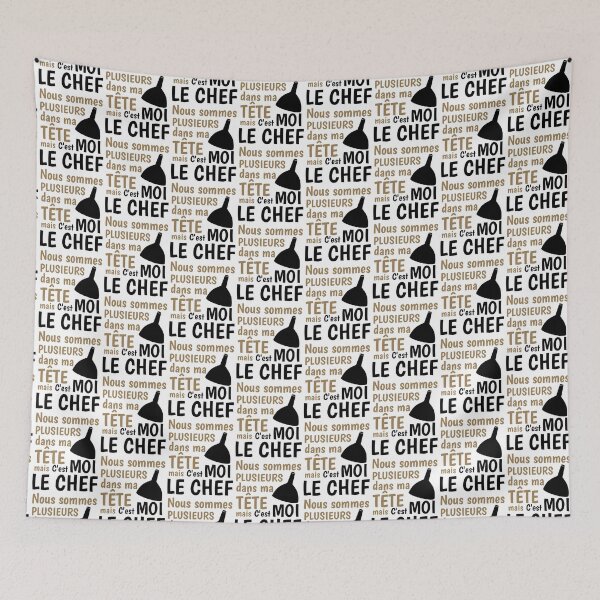 Item preview, mad schizophrenic chef man gift birthday designed and sold by RomualdGR.