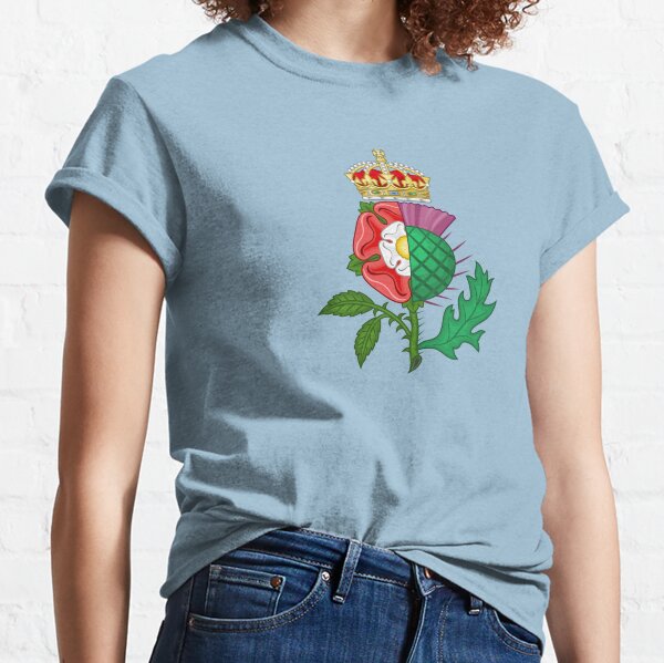 Tudor Rose with the Scottish Thistle Classic T-Shirt