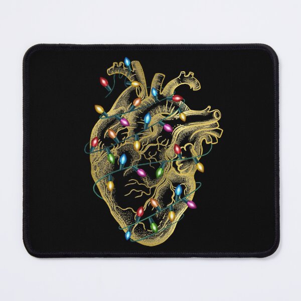 Item preview, Heart jellow gold, love anatomy art, light Christmas designed and sold by Collagedream.