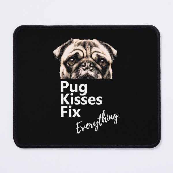 Item preview, Pug lovers, pug Kisses Fix Everything designed and sold by Collagedream.