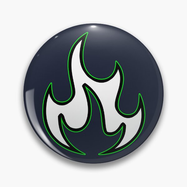 Item preview, Fire design green designed and sold by AmonRa16.
