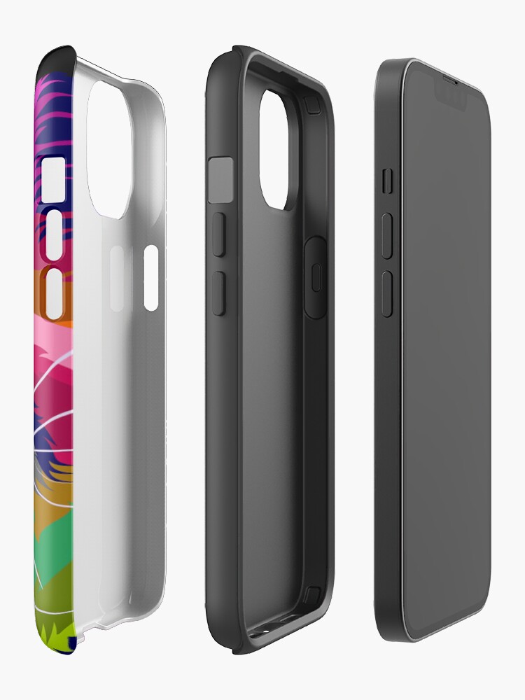 Alternative Ansicht von Bunte Katze im Pop-Art-Stil iPhone-Hülle