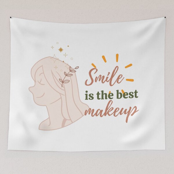 Item preview, Smile is the best makeup - a smile is the best makeup designed and sold by Mintminz.