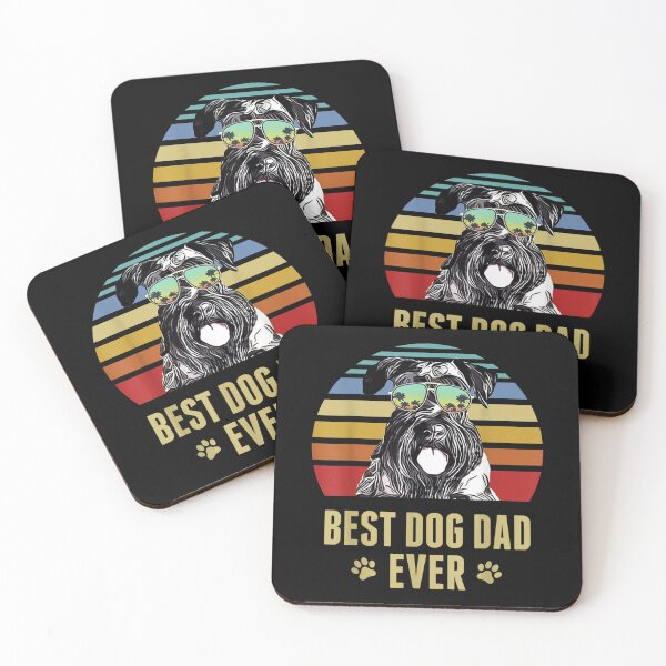 Item preview, Cesky Terrier Best Dog Dad Ever Retro Sunset  designed and sold by 77tara.