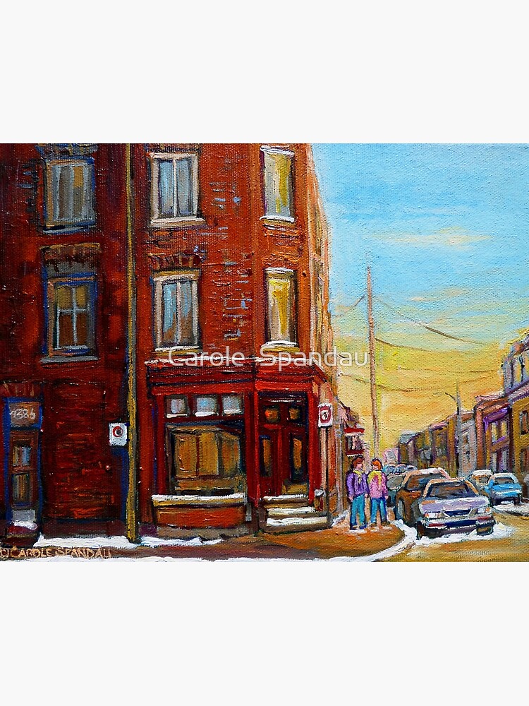 "CANADIAN ARCHITECTURE MONTREAL CITY SCENES PAINTINGS BY CANADIAN