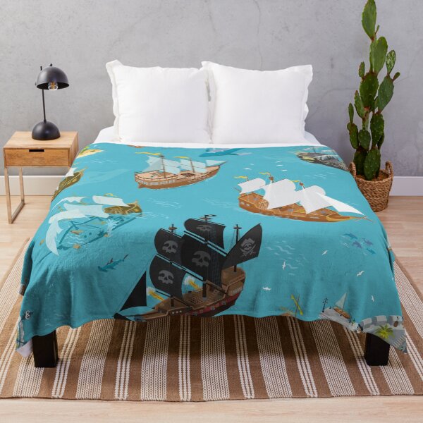 Item preview, Pirat Bay and sail ships fantasy illustrations designed and sold by QatlasMap Shop.