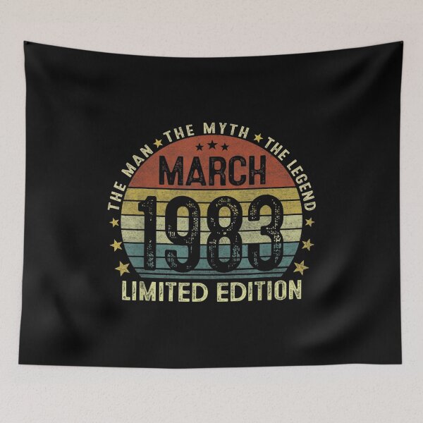 Item preview, Mens March 1983 The Man Myth Legend 39 Years Old Birthday Gifts  designed and sold by 77tara.