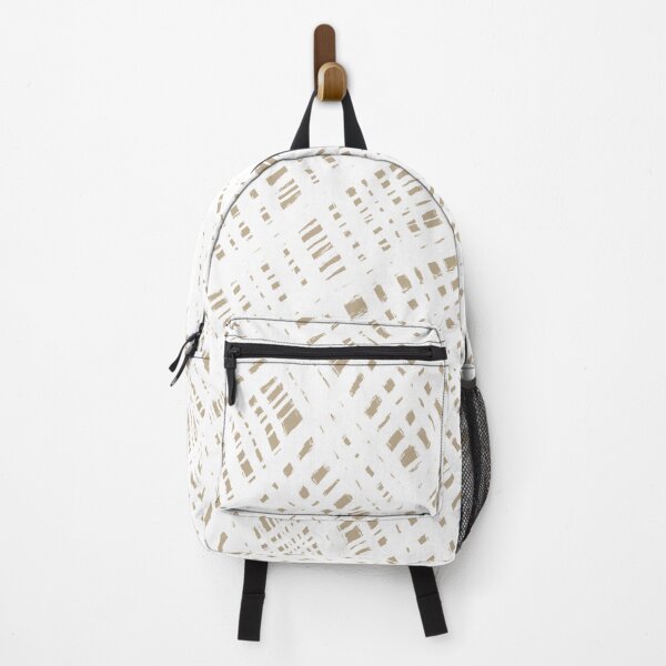 Item preview, Rough Weave Abstract Burlap Painted Pattern in White and Beige designed and sold by kierkegaard.