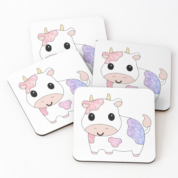 Item preview, cute little cow (glitter edition) designed and sold by ShipsinParadise.