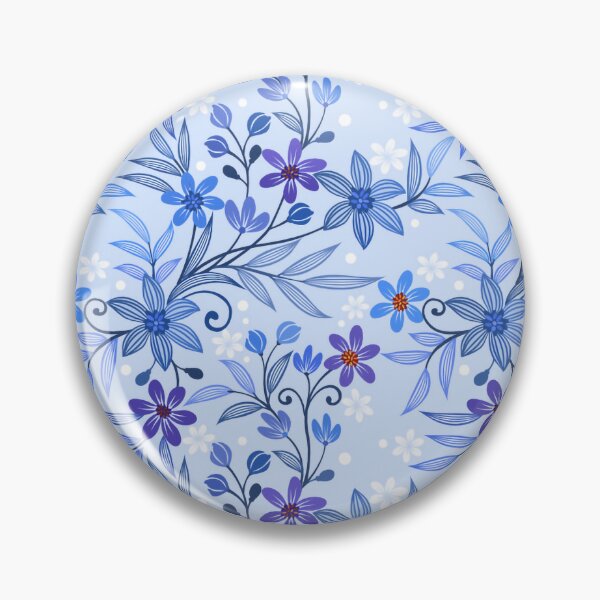 Item preview, Blue Floral Pattern designed and sold by BenSmithz.