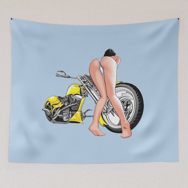 Item preview, Hot Girl On Motorcycle designed and sold by VitezCrni.