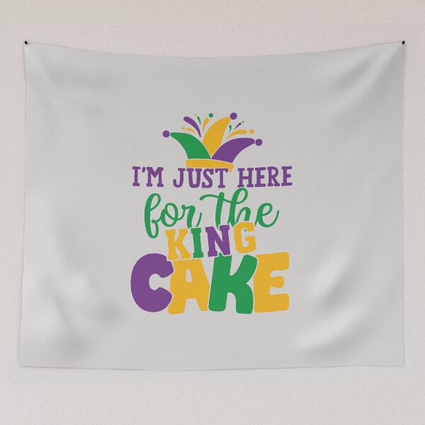 Item preview, Funny Mardi Gras Quote - I'm Just Here For The King Cake  designed and sold by Theparticular.