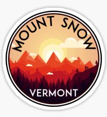 SKI MOUNT SNOW VERMONT SKIING SNOWBOARDING HIKING CLIMBING DOVER 4 Sticker