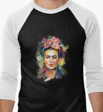 Frida Kahlo (Dark Edition) Men's Baseball ¾ T-Shirt
