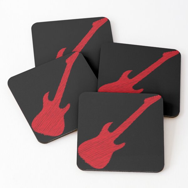 Item preview, red drawing electric guitar designed and sold by WuZe.