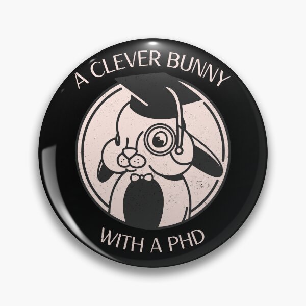 Item preview, Clever Bunny With a PhD - Graduation - University designed and sold by GraduaTees.