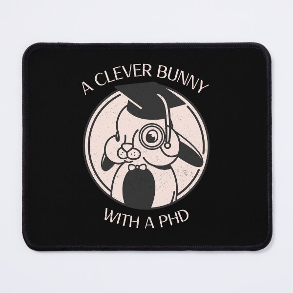 Item preview, Clever Bunny With a PhD - Graduation - University designed and sold by GraduaTees.