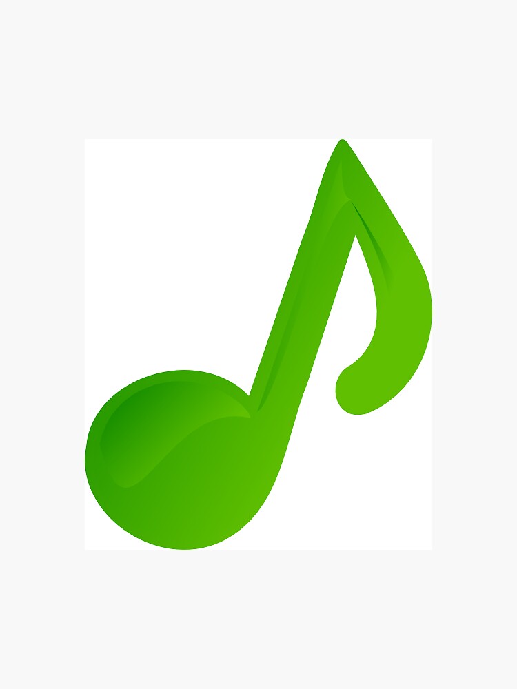 Imán for Sale con la obra «Gran nota musical verde» de Singerevita |  Redbubble, image size:750x1000