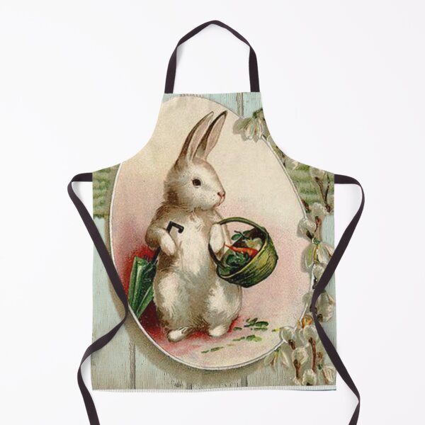Item preview, Blue Vintage Easter Bunny Egg And Spring Floral -Easter Greetings designed and sold by Tamas Das.