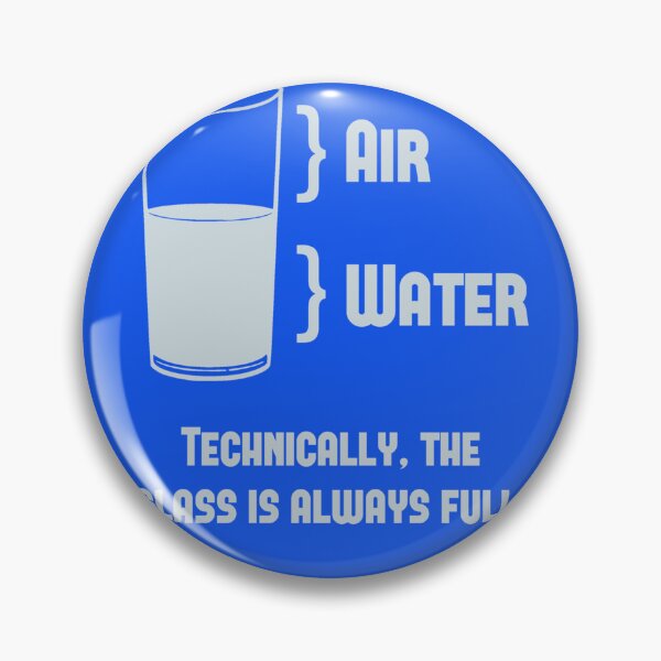 Item preview, Technically The Glass Is Always Full Sticker designed and sold by SeanSWunder.