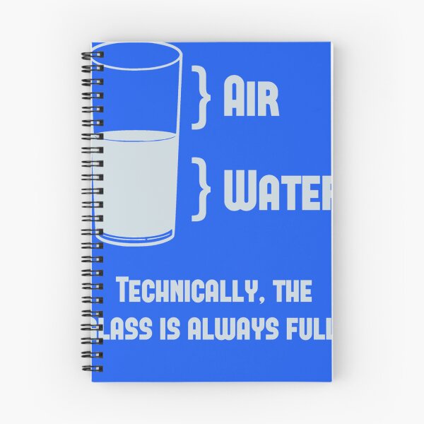 Item preview, Technically The Glass Is Always Full Sticker designed and sold by SeanSWunder.