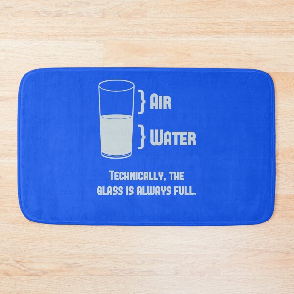 Item preview, Technically The Glass Is Always Full Sticker designed and sold by SeanSWunder.