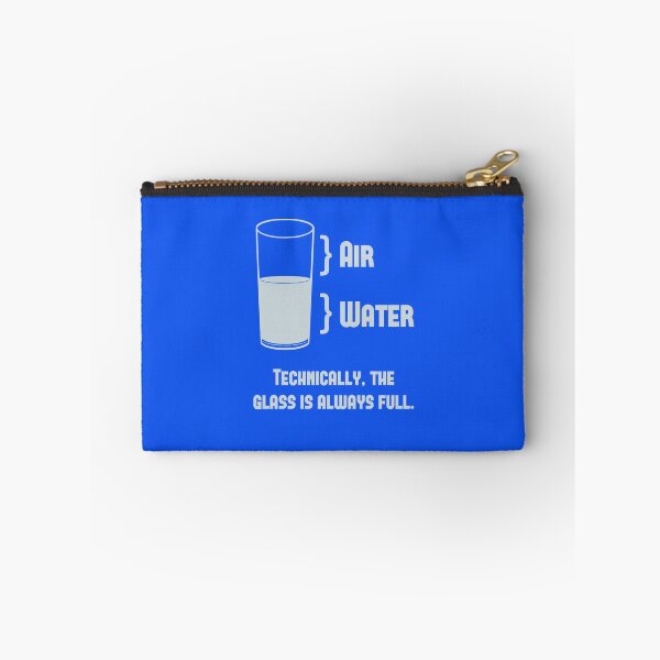 Item preview, Technically The Glass Is Always Full Sticker designed and sold by SeanSWunder.