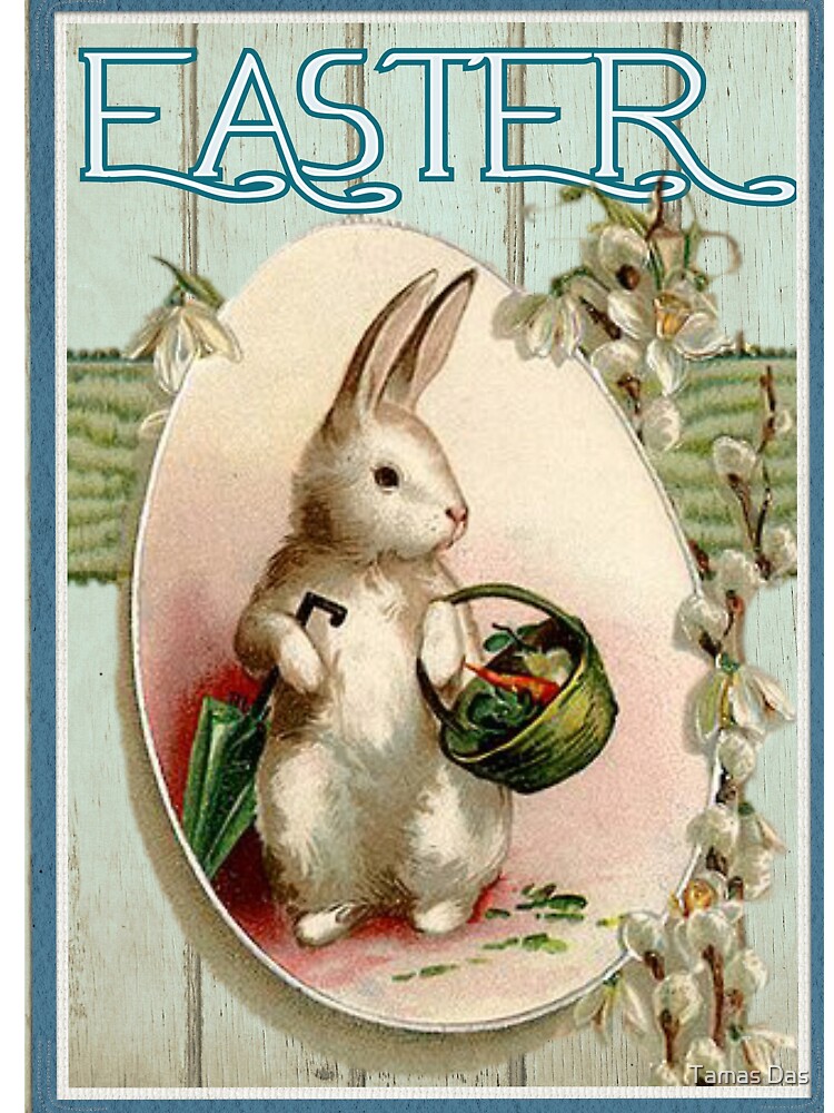 Vintage Blue easter good Bunny