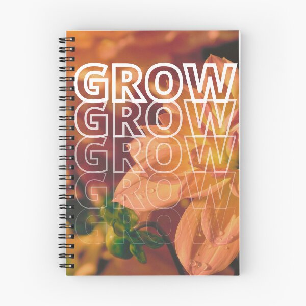 Item preview, GROW (above) - Warm Orange Flowers designed and sold by AliceSLee.