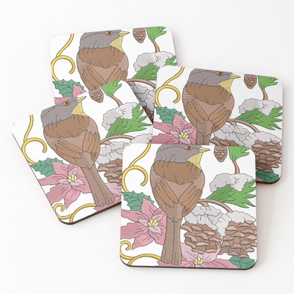 Item preview, Floral Sparrow Digitized Embroidery  designed and sold by Cre8iveSkill.