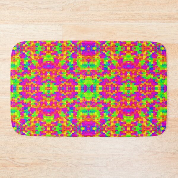 Item preview, Colorful Pixelated Geometric Mosaic Pattern designed and sold by weirdAffect.