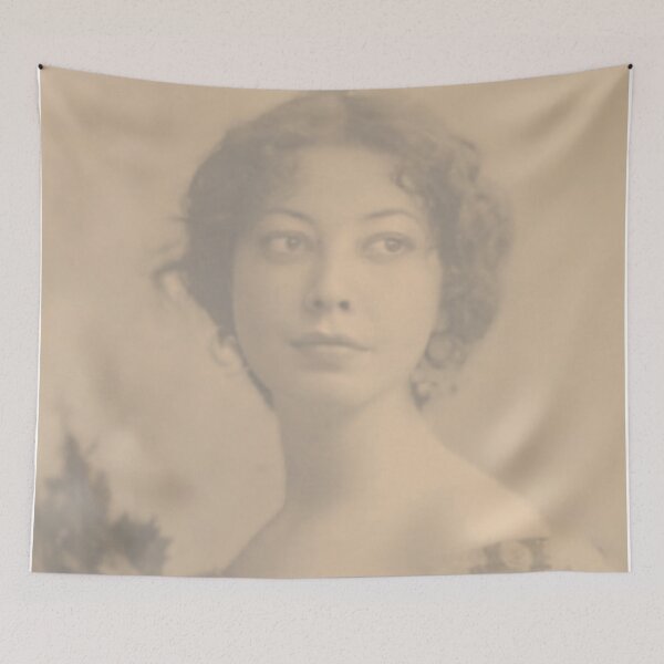 Item preview, Attractive lady sepia vintage photo. designed and sold by Trianglegreen.