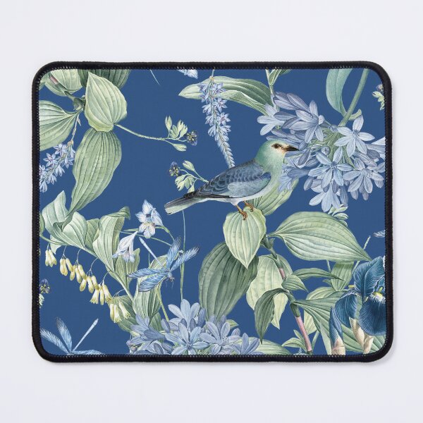 Item preview, Amazonian Exotic Wildlife Garden on Blue designed and sold by meggydesigns.