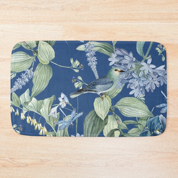 Item preview, Amazonian Exotic Wildlife Garden on Blue designed and sold by meggydesigns.