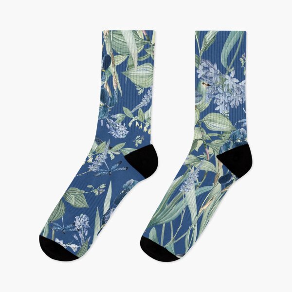 Item preview, Amazonian Exotic Wildlife Garden on Blue designed and sold by meggydesigns.