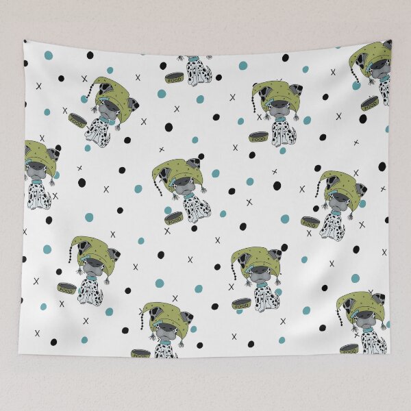 Item preview, Cute Spotted Dalmatian dog in hat designed and sold by LaBellCreative.