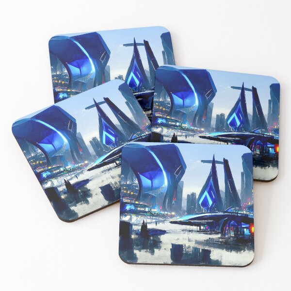 Item preview, Postcards from the Future - Neon City designed and sold by AM FineArtPrints.