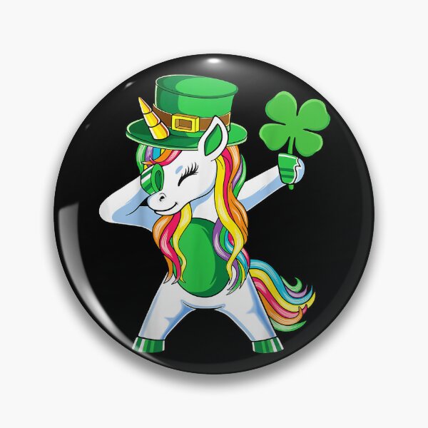 Item preview, St Patricks Day Girls Dabbing Unicorn Leprechaun Lepricorn designed and sold by MarieSmart77.