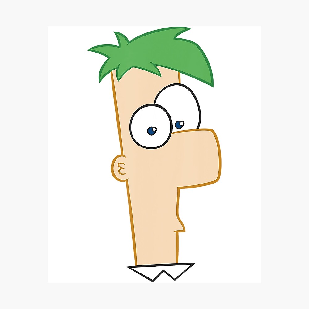 Cute Lovely Little Guy with Green Face Poster
