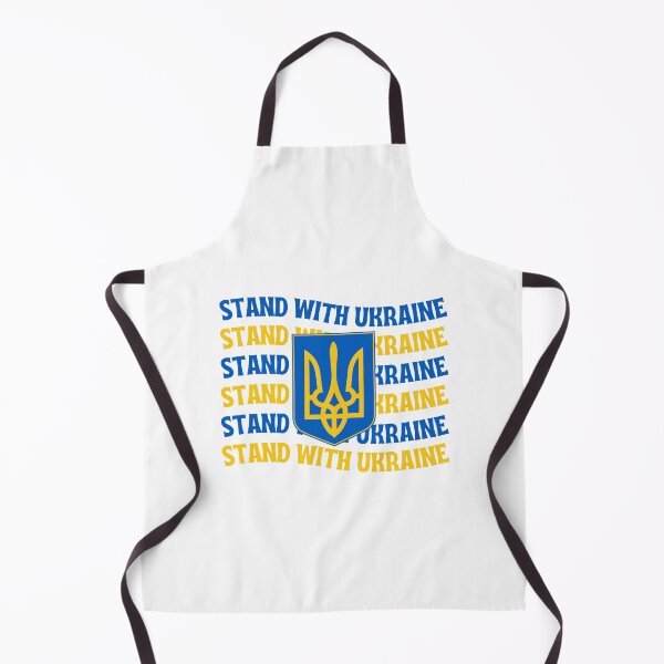 Item preview, Wavy Stand with Ukraine with Ukraine coat of arms- Russia Ukraine War - support ukraine designed and sold by CaitU.