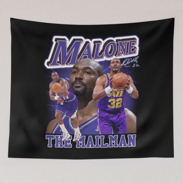 Item preview, KARL MALONE The Mail Man Basketball Legend Signature Vintage Retro 80s 90s Bootleg Rap Style Classic designed and sold by CharlesEkokob.