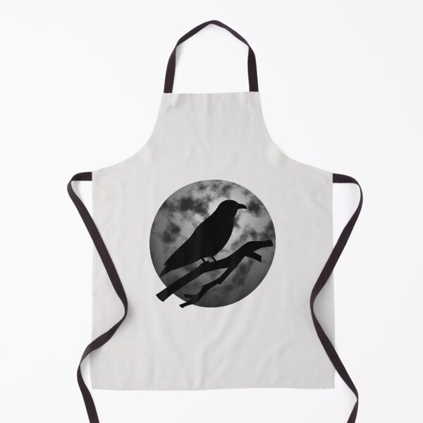 Item preview, The Black Raven With the Moon in the black Graphics designed and sold by roseanger.
